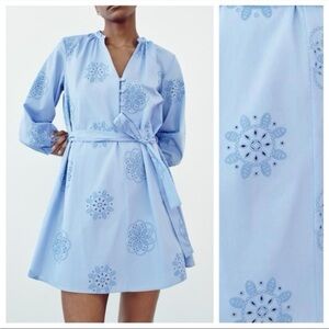 Zara eyelet dress